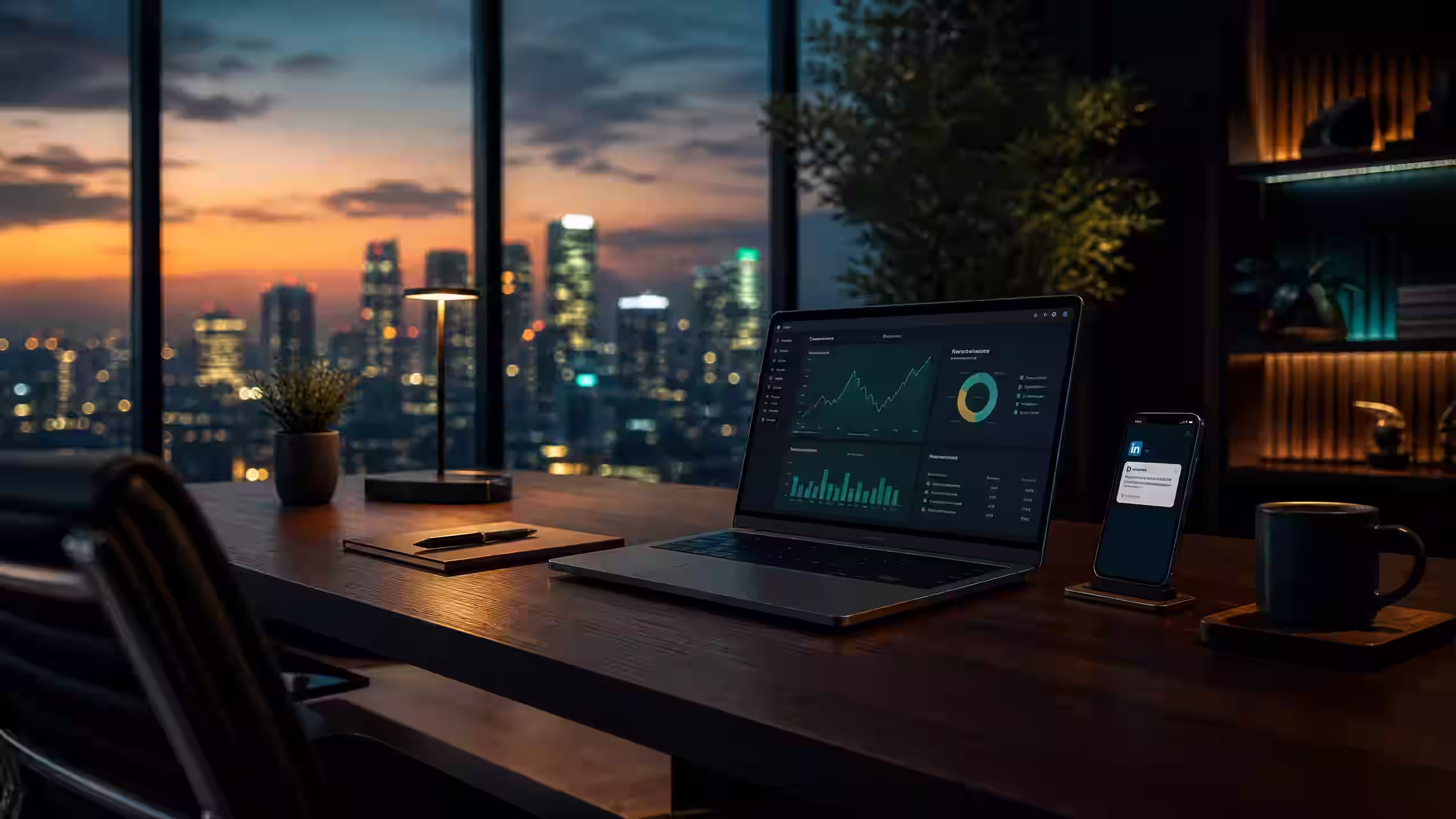 B2B services marketing — LinkedIn, website design, and lead generation campaigns